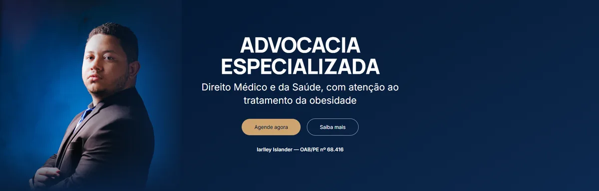 Prévia do site do escritório Iarlley Islander Advocacia